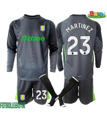 Aston Villa Emiliano Martinez #23 Målvakt Hemmaställ Barn 2025-26 Långärmad (+ Korta byxor)